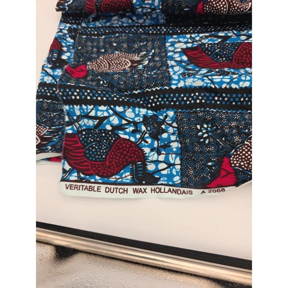 Multi-Color Block Printed by Holllandais Dutch Wax